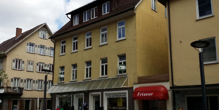 Internet Frontansicht wohnraumbitzer.de Kapitalanlage in der Fußgängerzone von Albstadt-Ebingen