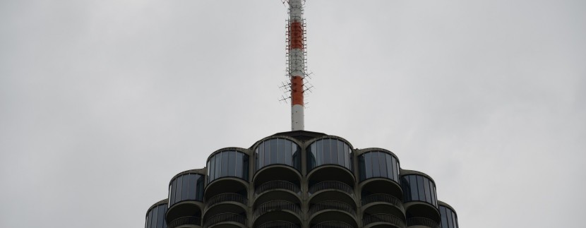 Maiskolben Augsburg Wolkenkratzer, Blick auf die 35te Etage