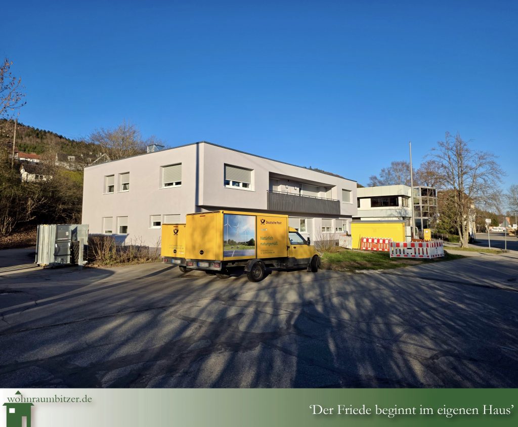 Wohnen und Arbeiten unter einem Dach Blick auf die Einheit von Außen