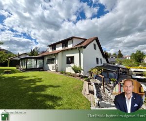 Leben wie im Traum Pool Sauna Biliard, Blick aufs Haus