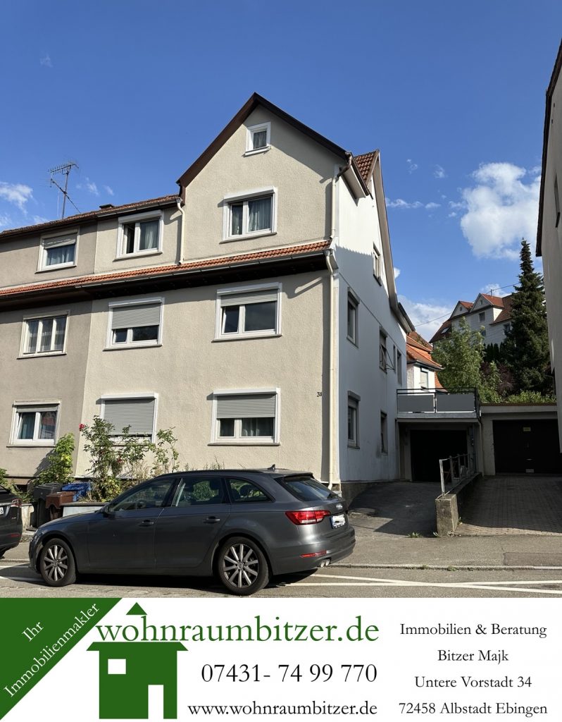 Kleines Dreifamilienhaus Kapitalanlage Tailfingen, Aussenansicht