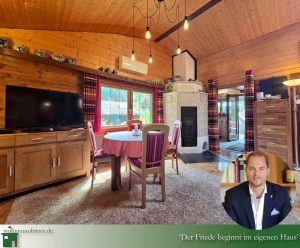 DAS FERIENHAUS in Marschalkenzimmern, Wohnzimmer, mit Kamin und Klimaanlage