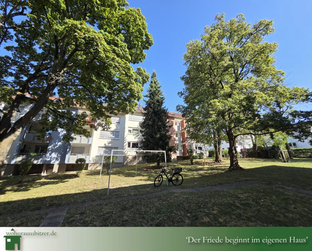 Tolle Lage, 3 Zimmer Wohnung Ludwigsburg zu verkaufen,Blick in den Garten