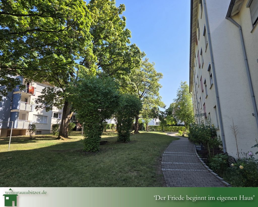 Tolle Lage, 3 Zimmer Wohnung Ludwigsburg zu verkaufen,Blick in den Garten II