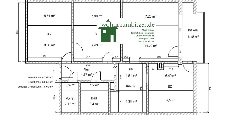 Plan Wohnung Schwieberdingen 