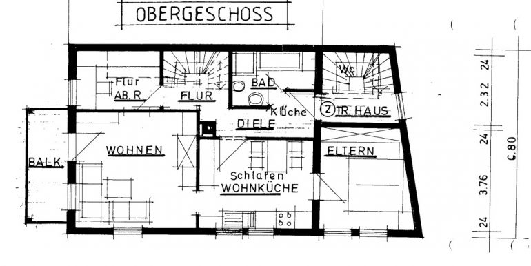 Obergeschoss Plan Burladingen