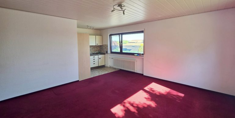 1 Zimmer Wohnung Reutlingen Oferdingen Wohnzimmer mit Küchenbereich