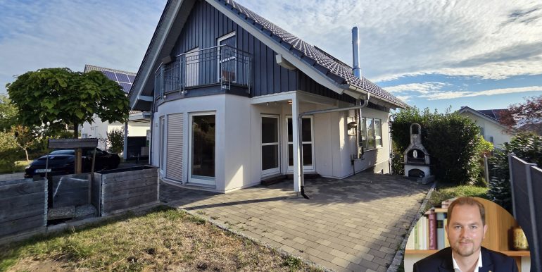 Freistehendes Einfamilienhaus Ofterdingen kaufen Energieeffizienz A, Blick auf die Terrasse